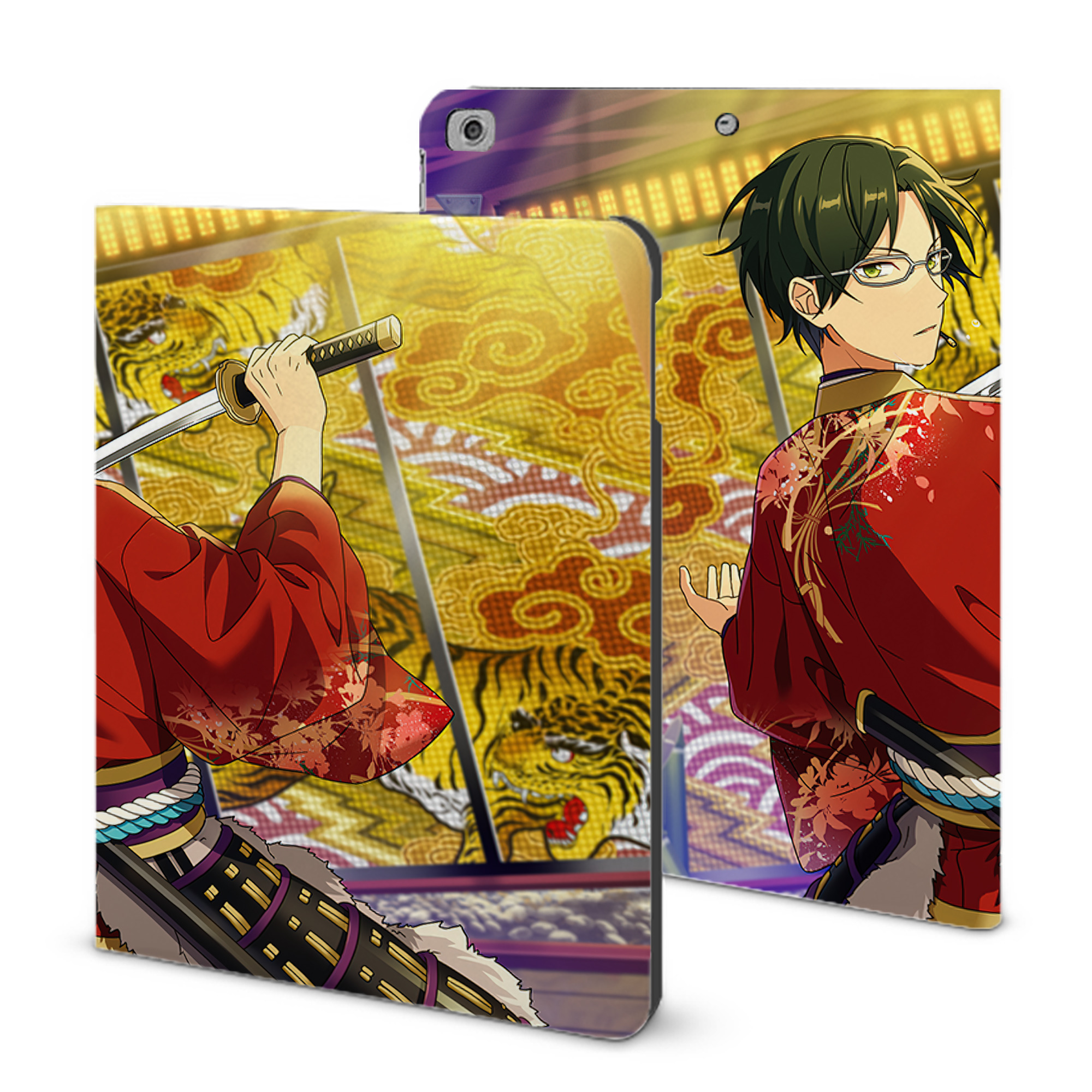 あんさんぶるスターズ! Ensemble Stars IPad ケース ブック型 PUレザー TPU 耐衝撃 軽量 薄型 ペン収納なし 全面保護 IPad 各モデル対応